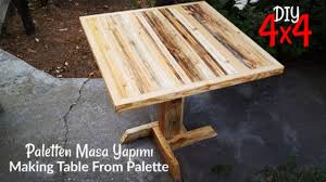 Paletten Masa Yapimi Table Made Of Pallets Ahsap Masa Diy Wooden T 2020 Ahsap Masa Masa Palet