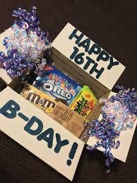 Diy 16th Birthday Gift Ideas For Boys Pin By Maritza Calderon On Birthday Care Package Birthday Care Packages Birthday Diy Gifts Bestfriend Diy Birthday Gifts