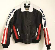 Phase 2 American Flag Leather Jacket Usa Old Glory Men S L New Without Tags Phase2 Bomber Leather Bomber Jacket Mens Outfits Leather Jacket Men