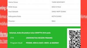 Nilai rata rata snmptn unsri. Tiara Sudah Tahu Lulus Snmptn Gara Gara Iseng Lihat Pengumuman Dini Hari Tribun Pekanbaru