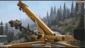 spintires mudrunner liebherr ltm 11200 crane lifting accidents truck