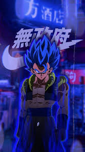 Looked much better in the movie than the series with that dynamic in my opinion. Gogeta Blue Nike Anime Dragon Ball Super Dragon Ball Wallpaper Iphone Anime Dragon Ball