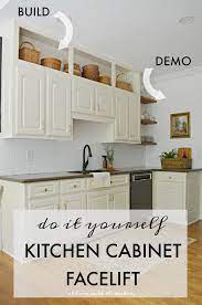 Kitchen Cabinet Facelift At Home With The Barkers In 2020 Kitchen Cabinets Decor Upper Kitchen Cabinets Above Kitchen Cabinets