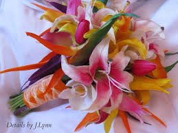 Bird Of Paradise Bouquet Care Tropical Wedding Bridal Bouquet Lily Birds Of Paradise Tulip Calla Real Touch Flowers On Etsy Stargazer Lily Wedding Flower Bouquet Wedding Lily Wedding