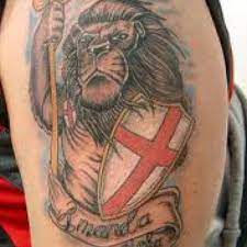 Below, we are going to mention lion and rose tattoo ideas & designs. English Lion Tattoo Lion Tattoo Flag Tattoo Tattoos