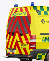 Download Van Ambulance Mockup Back Half Side View In Vehicle Mockups On Yellow Images Object Mockups Yellowimages Mockups