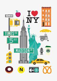 Cartoon York New York Illustration New York Art Nyc Art