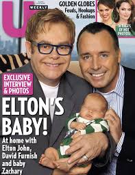 Elton john had declared in his 1976 interview to be bisexual. Picture Of Elton John S Baby Covered With Family Shield By U S Supermarket To Protect Children Daily Mail Online