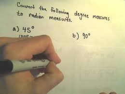 degrees and radians and converting between them example 1