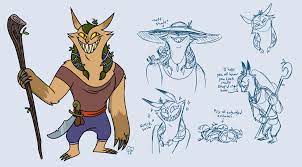 Art by Lindsay — New D&D character– meet Tulip the bugbear druid!...