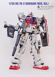 1 35 rx 78 2 gundam ver ka customized build modeled by billiejean73 gundam custom gundam gundam model