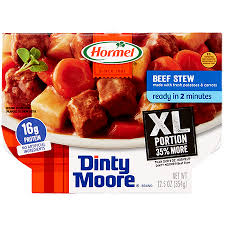 Add 2 cans of water to the stew. Hormel Products Hormel Compleats
