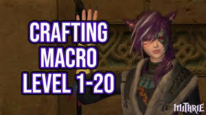 We do not advise using leves for these low levels. Ff14 Crafting Leveling Guide