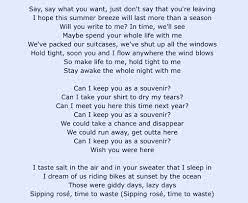 Souvenir By Avril Lavigne Write To Me Sayings Summer Breeze