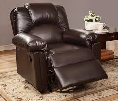 The allen park leather rocker recliner is a blend of style and comfort. Palmer Espresso Collection Plush Leather Rocker Recliner With Pillow Arms Pub Back