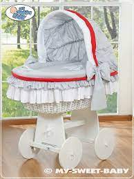 Culla Vimini Glamour Grigio Culla Vimini Bambini