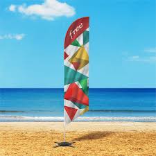 Feather Bow Sail Flag Mockup Sailing Flag Custom Flags