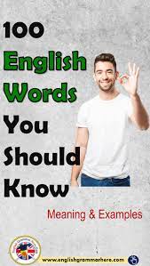 100 Vocabulary Words With Meaning And Sentence English Grammar Here Vocabulary Words English Vocabulary Words Learning English Grammar