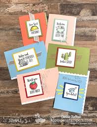 Some templates have a personalization area near the bottom where you can type this card was made by and your. 6 Fun Note Cards You Can Make Quickly Klompen Stampers