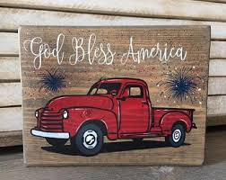 Red Truck Decor Etsy Red Truck Decor Truck Crafts Red Truck