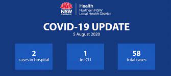 Data.nsw updated daily, except on weekends. Covid 19 Update 5 August 2020 Northern Nsw Local Health District