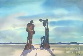 These two humble and touching figures, standing in a field of potatoes, became the very embodiment of rural devotion. Homage To Dali Atavisms Of The Angelus Painting By Mike King