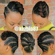 Unique Neat And Protective Styled By The Talented T2nstylist Kiabia87 Natural Hair Updo Flat Twist Hairstyles Natural Hair Braids