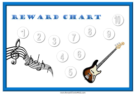 Sticker Charts With A Music Theme