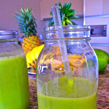 Tropical Detox Smoothie Recipe Beverages With Bananas Frozen Mango Fresh Cilantro Coconut Water Health Smoothies Detox Smoothie Recipes Detox Smoothie