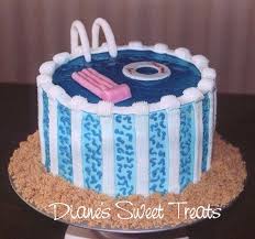 Pool Lifeguard Cake Pool Party Cakes Pool Cake Pool Birthday Cakes