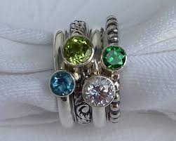 Pin By Beth Van Hall On My Style Mother Rings Family Rings Birthstone Stacking Rings