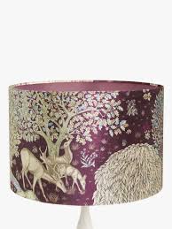 This 1 lamp shade is equipped with a washer fitter. Purple Lampshades John Lewis Partners