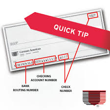 If you find the routing number of another state where your bank is located through an internet search, it is not going to work. German American Bank Do You Know Where To Find Your Routing Number On Your Check A Bank Routing Number Is A Nine Digit Number Used To Identify The Financial Institution In