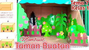 Selanjutnya adalah melubangi celengan sebagai tempat masuk uang. Cara Membuat Taman Buatan Dari Kertas Sbdp Tema 7 Kelas 1 Youtube