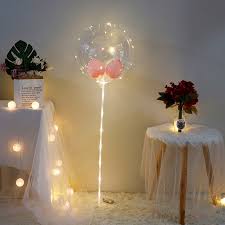 Saved by diy,crafts and vintage lifestyle*happy life* 116. Diy Led Light Balloons Stand With Rose Flower Bouquet Event Decoration Birthday Party Wedding Decoration Led Bubble Balloon Ballons Accessories Aliexpress
