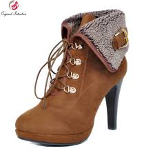 Des sandales aux baskets en passant par les ballerines, découvrez notre collection. Intention Originale Nouveau Concis Femmes Bottines Belle Plate Forme Talons Fins Cool Marron Gris Chaussures Femme Grande Taille Americaine 4 15 Aliexpress