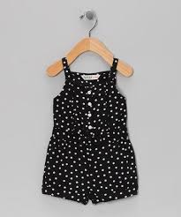 Black White Polka Dot Romper Infant Toddler Girls Zulily Moda De Bebe Menino Roupas Bonitas Infantis Criancas Meninas