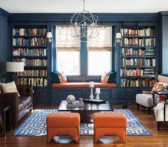 36 Fabulous Home Libraries Showcasing Window Seats Home Library Design Living Room New York Transitional Living Rooms
