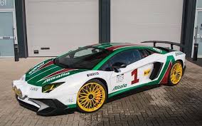 Famous Lancia Stratos Alitalia Livery On The Maddest Lamborghini Aventador Sv Rally Car Lamborghini Aventador Futuristic Cars