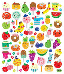 Kawaii Fruit Faces Sticker Great For Decorating Card Making Diy Scrapbooking Gift Wrap Crafting Party Garabatos Kawaii Caritas Kawaii Pegatinas Kawaii