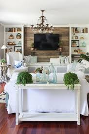 Summer Home Tour 2016 Shades Of Blue Interiors Coastal Decorating Living Room Farm House Living Room Coastal Living Room