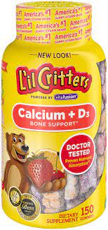 Created with quality ingredients to support young kids to increase height & stay healthy. L Il Critters Kids Calcium Gummy Bears With Vitamin D3 Supplement 150 Ct Gummies Health Personal Care Amazon Com