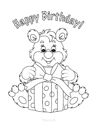 Your twelve year old will love having their own birthday cake coloring page to decorate! 55 Best Happy Birthday Coloring Pages Free Printable Pdfs Happy Birthday Coloring Pages Birthday Coloring Pages Happy Birthday Fun