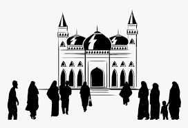 Kartun yang digambar tangan siluet keindahan hitam dan putih gambar. Mosque Islam Place Of Worship Salah Orang Ke Masjid Png Transparent Png Transparent Png Image Pngitem