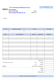 Handyman Invoice Template
