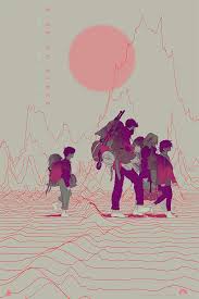 A family lives an isolated existence in utter silence, for fear of an unknown threat that follows and attacks at any sound. A Quiet Place Variant Poster Screen Printing Tomer Hanuka Poster Prints