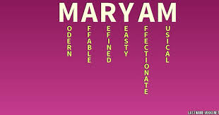 It is not in the top 1000 names. Last Name Meaning Maryam