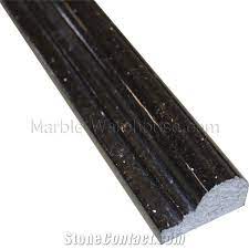 One of nature's strongest stones, granite is found below the earth's surface and naturally made durable by the cooling of magma over time. Black Galaxy Granite Chair Rail From United States Stonecontact Com
