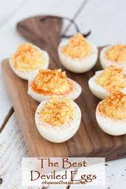 The Best Deviled Eggs Recipe So Easy Oh Sweet Basil Recipe Deviled Eggs Recipe Classic Recipes Deviled Eggs Recipe