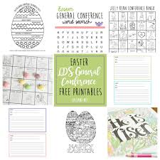 Spiritually protected when following the prophet Easter General Conference Activity Pages